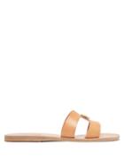 Matchesfashion.com Ancient Greek Sandals - Desmos Coin Embellished Leather Slides - Womens - Tan