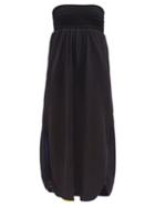 Loewe Paula's Ibiza - Mesh And Jersey Bandeau Dress - Womens - Black
