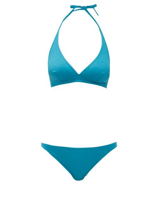 Matchesfashion.com Eres - Gang & Fripon Halterneck Bikini - Womens - Blue