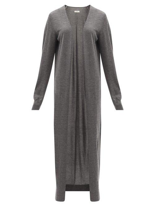 Matchesfashion.com The Row - Bayo Cashmere-blend Cardigan - Womens - Dark Grey
