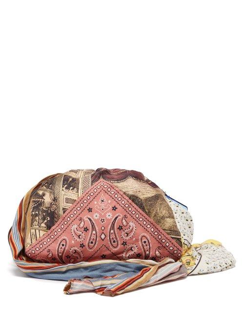 Matchesfashion.com Acne Studios - Patchwork Printed Twill Shoulder Bag - Womens - Pink Multi