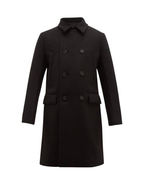Matchesfashion.com Prada - Double Breasted Wool Overcoat - Mens - Black