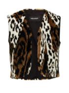 Matchesfashion.com Neil Barrett - Leopard Print Faux Fur Gilet - Mens - Multi
