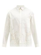 Matchesfashion.com Jacquemus - Baou Abstract-print Cotton-blend Shirt - Mens - White