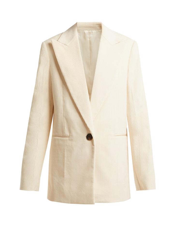Helmut Lang Single-breasted Cotton-corduroy Blazer