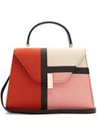 Matchesfashion.com Valextra - Iside Medium Colour Block Bag - Womens - Pink Multi