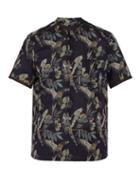 Matchesfashion.com Etro - Parrot Print Cotton Blend Shirt - Mens - Navy Multi