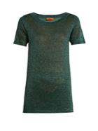 Missoni Round-neck Metallic-knit T-shirt