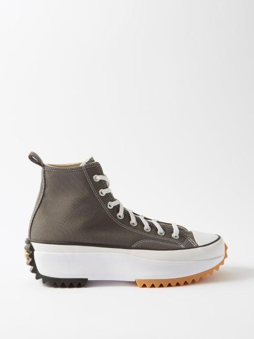 Converse - Run Star Hike Canvas High-top Platform Trainers - Mens - Grey