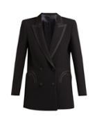 Matchesfashion.com Blaz Milano - Resolute Double Breasted Wool Crepe Blazer - Womens - Black