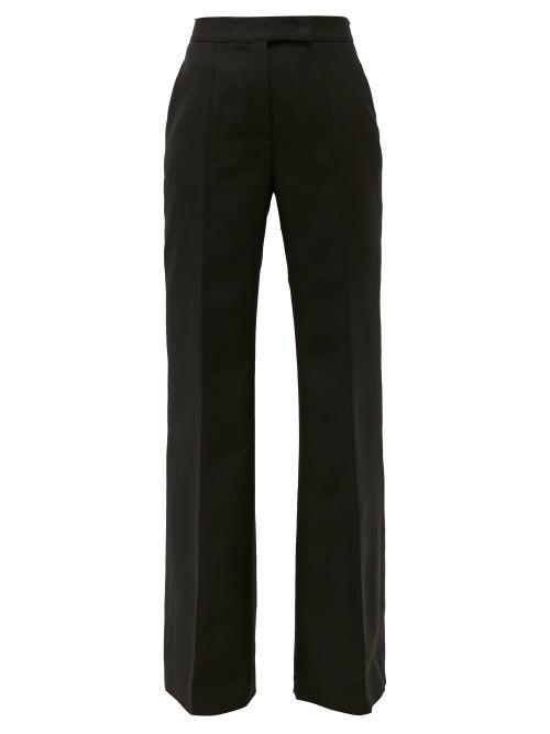 Matchesfashion.com Gabriela Hearst - Ledra Virgin Wool-blend Tailored Trousers - Womens - Black