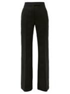 Matchesfashion.com Gabriela Hearst - Ledra Virgin Wool-blend Tailored Trousers - Womens - Black
