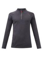 Falke Ess - Core Half-zip Training Top - Mens - Black