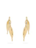 Ryan Storer Sansevieria Twisted Gold-plated Earrings