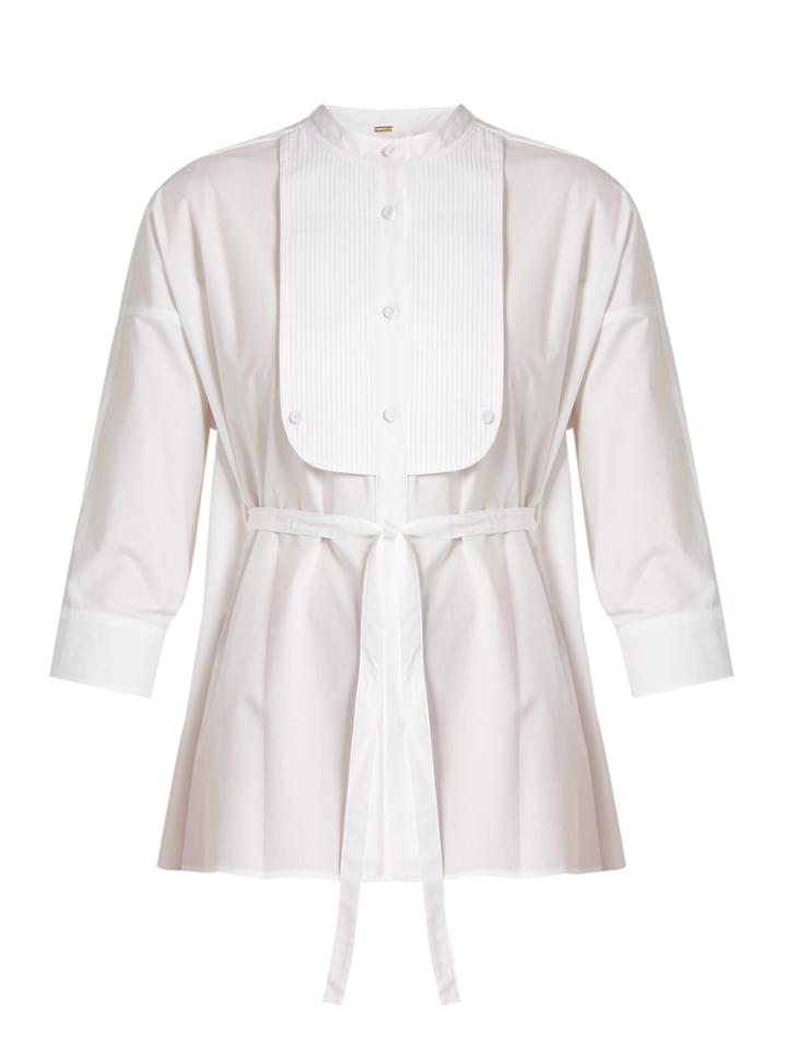 Adam Lippes Tie-waist Cotton-poplin Shirt