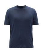 Matchesfashion.com Thom Sweeney - Linen-jersey T-shirt - Mens - Navy