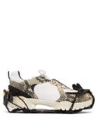 Matchesfashion.com 1017 Alyx 9sm - Detachable Grip Leather Hiking Trainers - Mens - White Multi