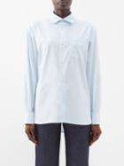 A.p.c. - Sela Patch-pocket Cotton Shirt - Womens - Light Blue
