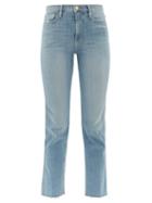 Matchesfashion.com Frame - Le Sylvie High Rise Jeans - Womens - Blue