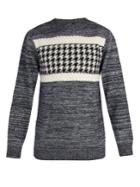 A.p.c. Houndstooth Intarsia Wool-blend Sweater