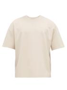 Matchesfashion.com Deveaux - Ponti Oversized Cotton T Shirt - Mens - Beige