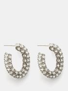 Isabel Marant - Funky Ring Crystal Hoop Earrings - Womens - Crystal