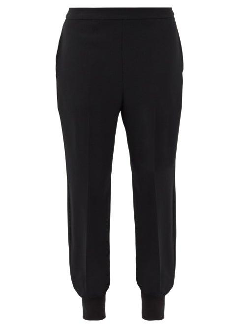 Matchesfashion.com Co - High-rise Crepe Trousers - Womens - Black