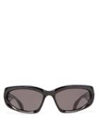 Ladies Accessories Balenciaga - Vision Butterfly Acetate Sunglasses - Womens - Black