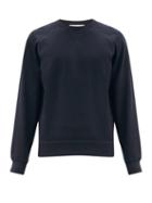 Matchesfashion.com The Row - Sal Loopback Cotton-jersey Sweatshirt - Mens - Navy