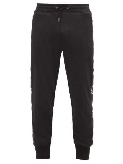 Matchesfashion.com Givenchy - Refracted Logo-jacquard Jersey Track Pants - Mens - Black