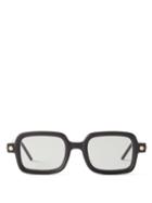 Kuboraum - P2 Square Acetate Glasses - Mens - Black