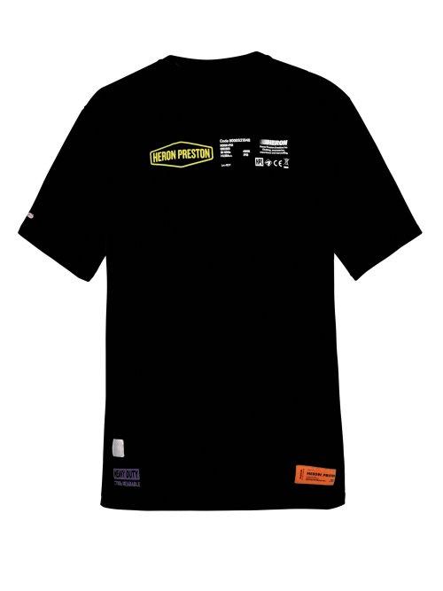 Matchesfashion.com Heron Preston - Heavy Duty Print Cotton T Shirt - Mens - Black