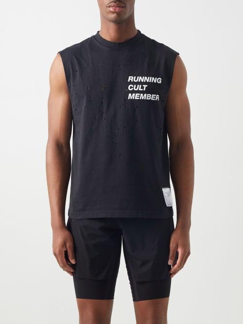 Satisfy - Mothtech Organic-cotton Tank Top - Mens - Black