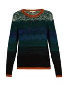 Vanessa Bruno Flavor Eyelet-knit Wool And Cashmere-blend Sweater