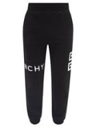 Mens Rtw Givenchy - Logo-embroidered Cotton-jersey Track Pants - Mens - Black