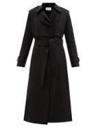Harris Wharf London - Longline Felted Virgin-wool Trench Coat - Womens - Black