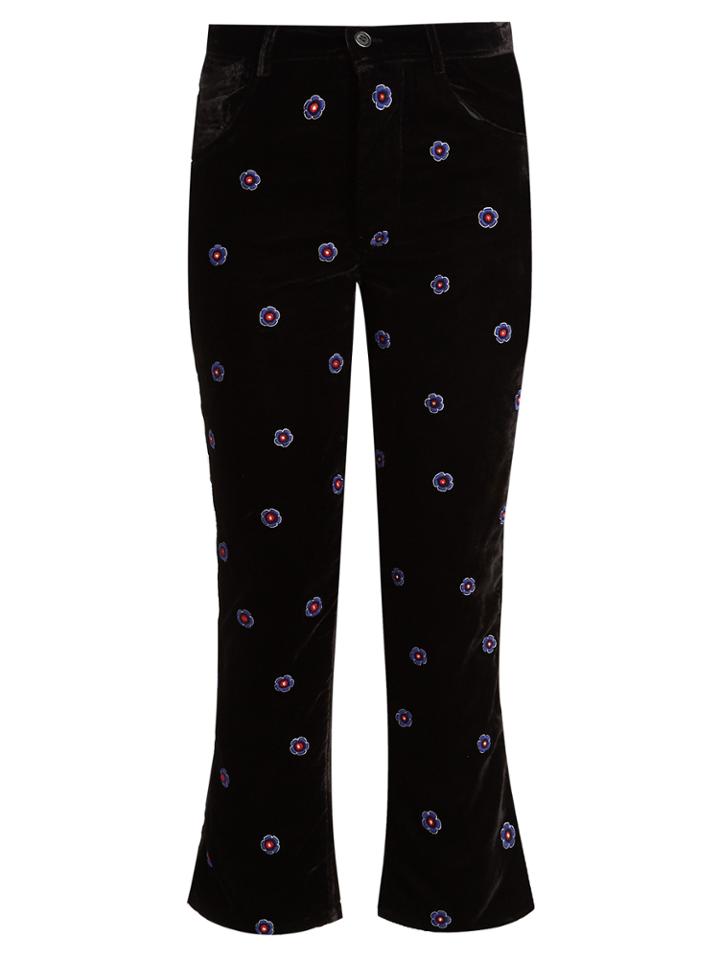 Jupe By Jackie Magia Slim-leg Silk-velvet Trousers