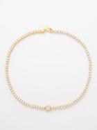 Crystal Haze - Duchess Cubic Zirconia & 18kt Gold-plated Necklace - Womens - Gold Multi