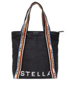 Matchesfashion.com Stella Mccartney - Striped Rope Handles Padded Tote Bag - Womens - Black Multi