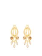 Matchesfashion.com Ryan Storer - Chain Of Tears 14kt Gold Plated Earrings - Womens - Gold