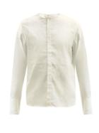 Matchesfashion.com Harago - Bib-front Cotton Shirt - Mens - Cream