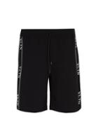 Matchesfashion.com Valentino - Logo Intarsia Shorts - Mens - Black