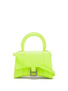 Balenciaga - Hourglass Xs Crocodile-effect Leather Bag - Womens - Yellow
