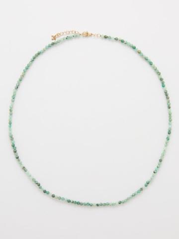 Mateo - Emerald & 14kt Gold Necklace - Womens - Green