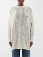 Sa Su Phi - Open-knit Cashmere Sweater - Womens - Ivory