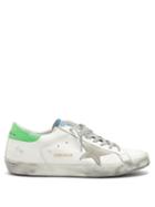 Mens Shoes Golden Goose - Superstar Leather Trainers - Mens - White