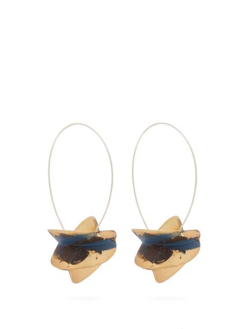 Matchesfashion.com Albus Lumen - Painted Drop Earrings - Womens - Blue