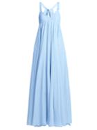 Three Graces London Janie Pleated Ramie Dress