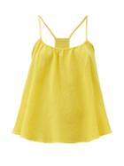 Matchesfashion.com Loup Charmant - Scoop-neck Organic-cotton Cami Top - Womens - Yellow
