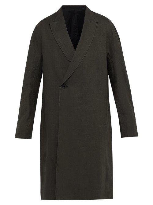 Matchesfashion.com Haider Ackermann - Kimono Sleeve Linen Coat - Mens - Green